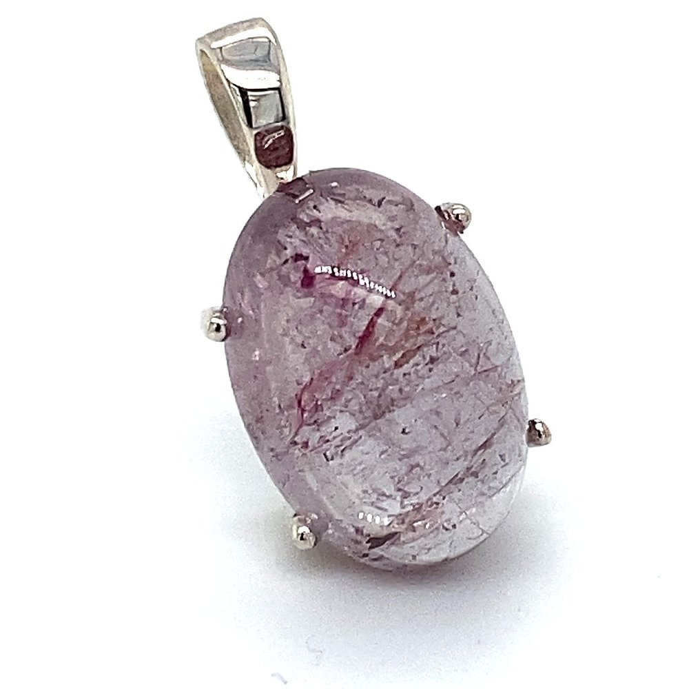 Purple Tourmaline 14.00ct Platinum Silver Pendant